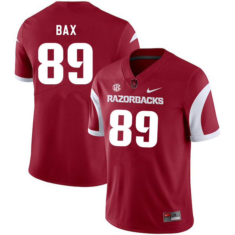 Men #89 Nathan Bax Arkansas Razorbacks College Football Jerseys Sale-Cardinal - Click Image to Close
